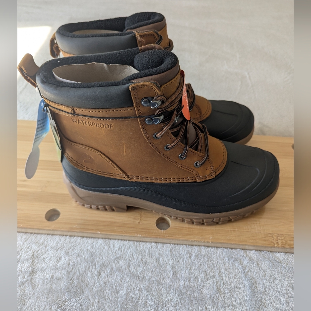 OZARK TRAIL MENS PRAIRIE DUCK BOOTS-multiple SIZE'S 8-9-11- WATERPROOF.